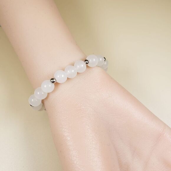 Brand New Hello White White Stones With Silver Rhinestone Bracelet - Picture 5 of 6